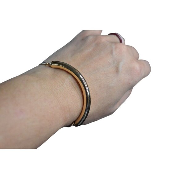 14th & Union Adjustable Nickel-Free Gold Tone Bangle Bracelet For Women - Picture 4 of 9